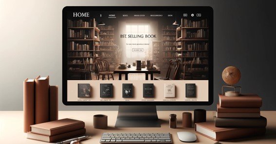 how to create a website for a book store